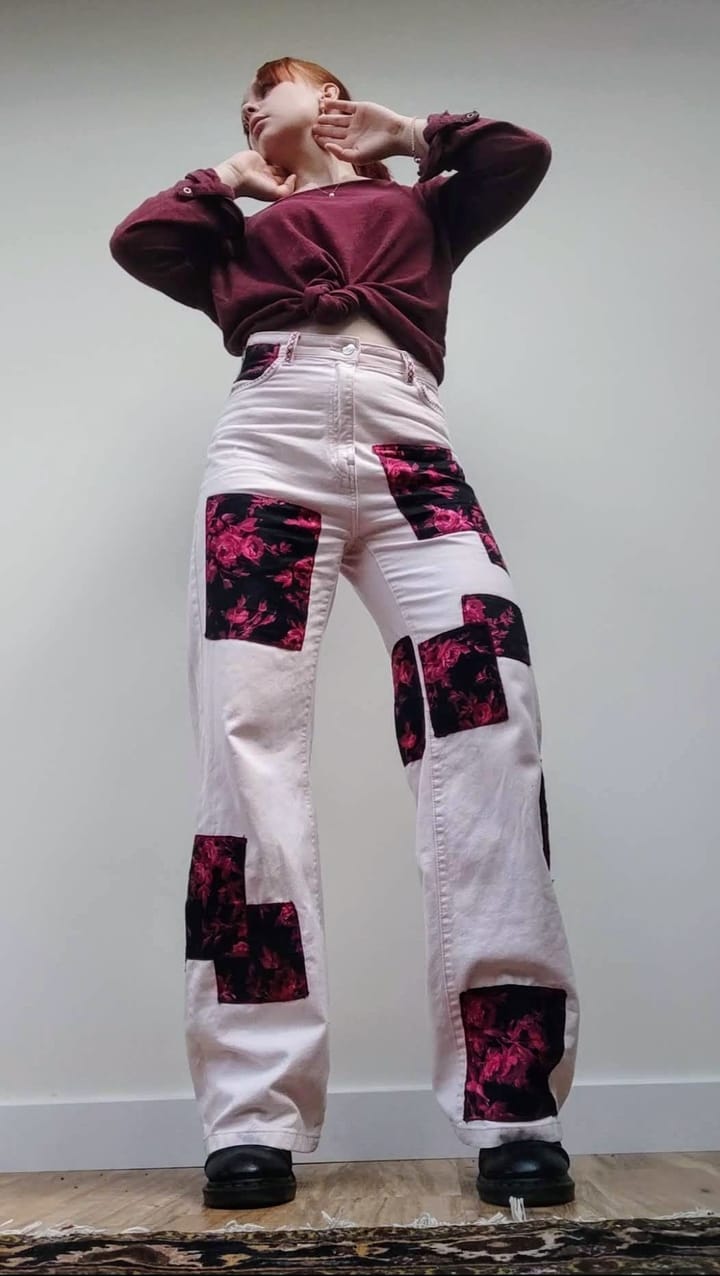 Patchworked Jeans