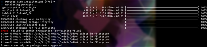 Conflicting Files: Linux-firmware